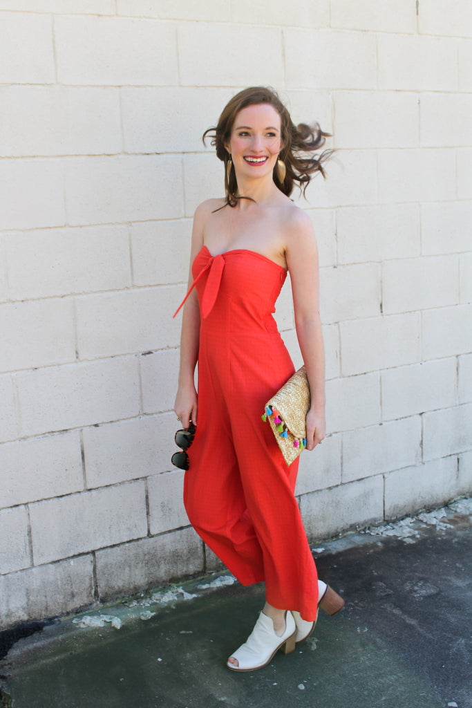 Coral jumpsuit