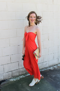 Coral jumpsuit