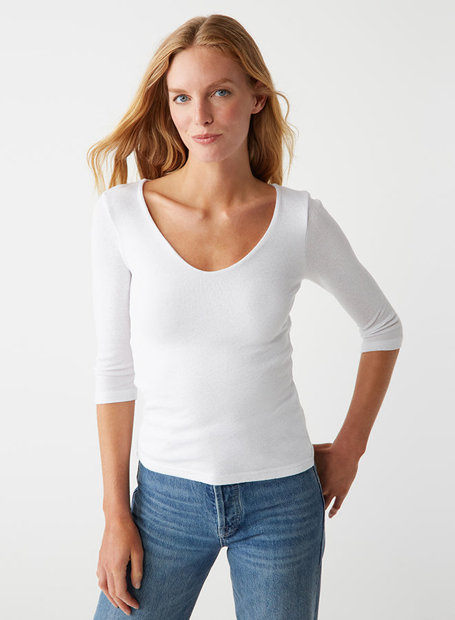 Angelina V-Neck Tee