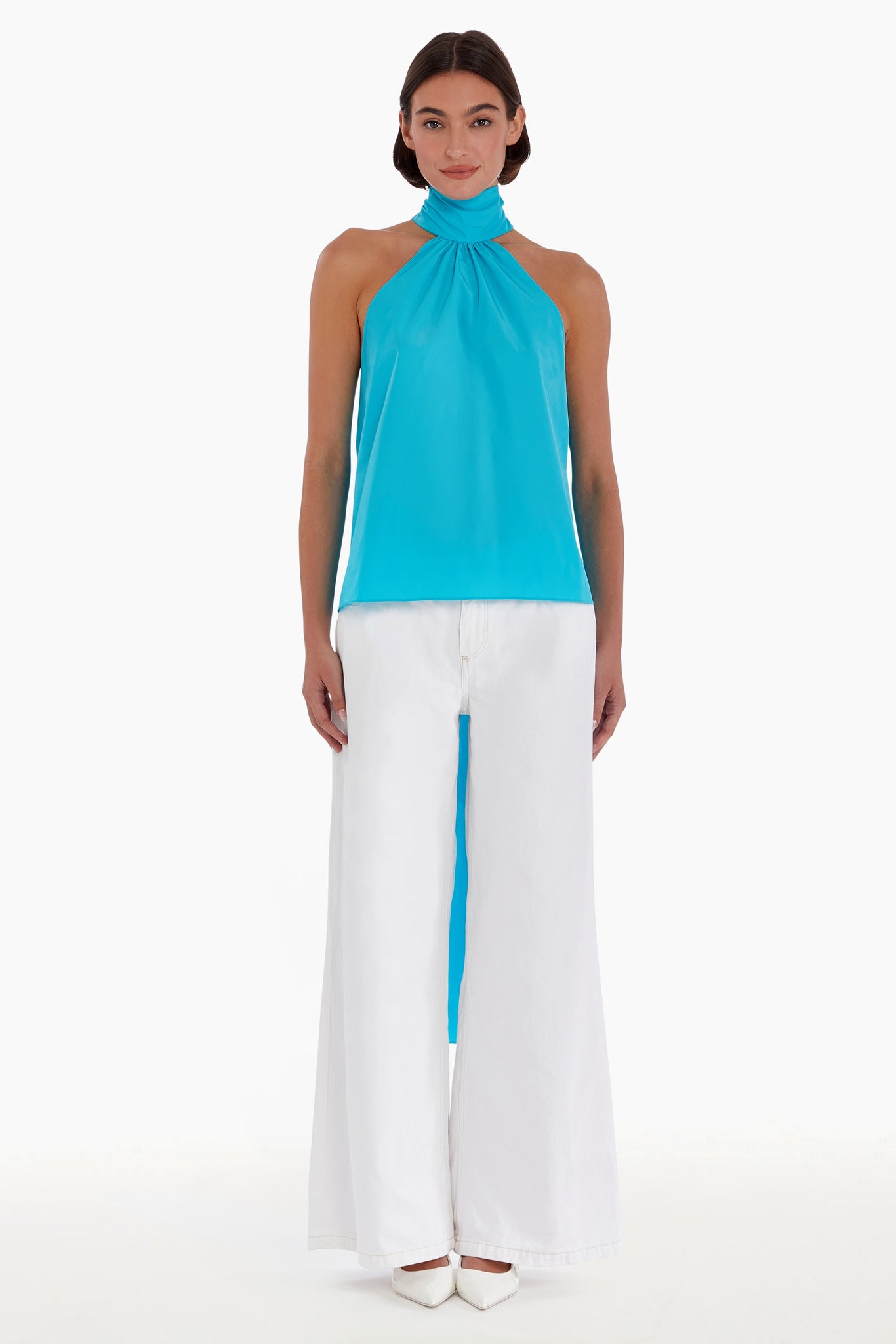 White Sleeveless Top
