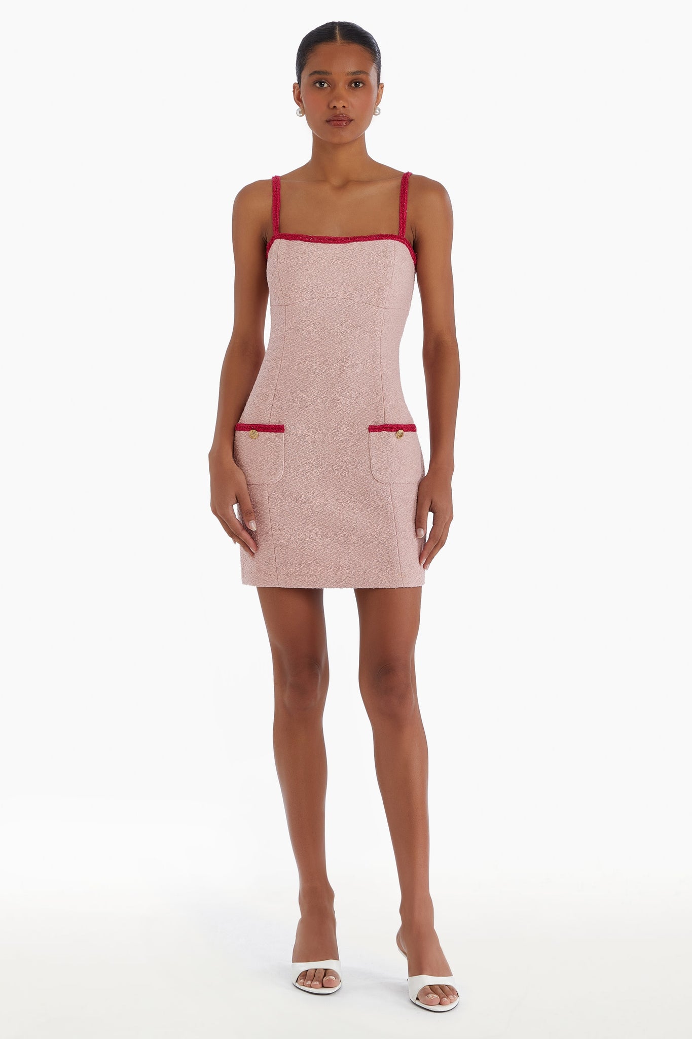 Pink Windsor Dress with Hot Pink Trim - Amanda Uprichard One Accord Sumter Pink Windsor Dress with Hot Pink Trim - Amanda Uprichard One Accord Sumter