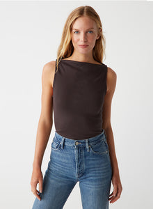 Boat Neck Sleeveless Top