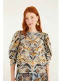 Snake Garden Blouse - Farm Rio