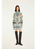 Snake Garden Long Sleeve Mini Dress - Farm Rio.
