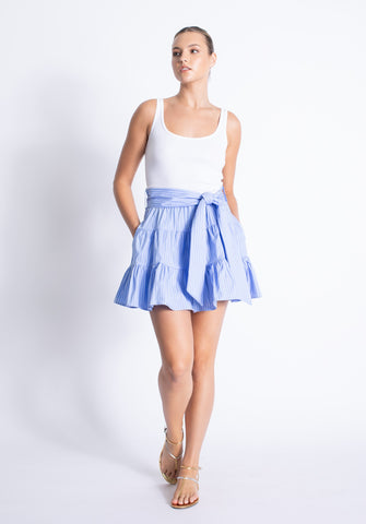 Sam Mini Dress-Blue Stripes