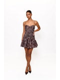 Tina Dress - Smocked Bodice Mini Dress - HUTCH
