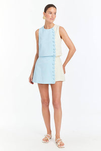 Powder Blue/Ivory Skort - MESTIZA