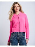 Honeycomb Sweater In Neon Pink