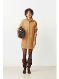 Cliff Dress In Camel By Suncoo Paris.