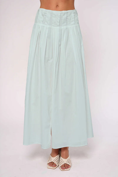 The Cara Skirt in Ice Blue