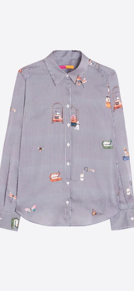 Hotel Vilagallo Pinstripe Shirt By Vilagallo