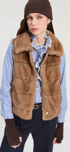 Camel Fur Vest