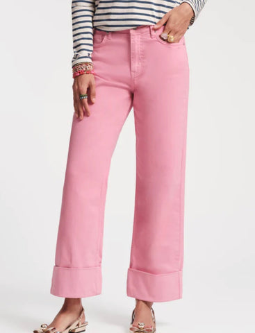 Pink Smarty Cuffed Jeans