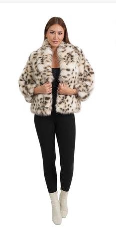 Aspen Jacket in snow leopard