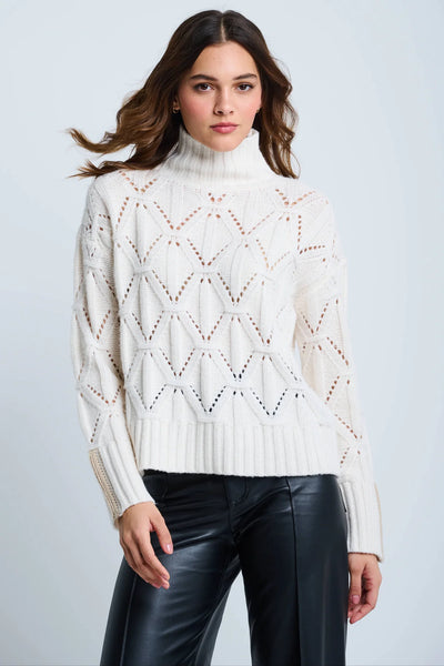 Almond Ribbed And Ready Long Sleeve Sweater By Lisa Todd