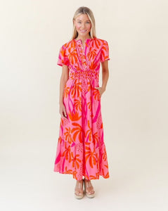 eloise party dress Eloise Strapless Mini Dress in Pink & Red