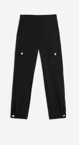 Cargo Stretch Knit Pants