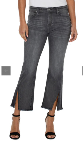 Hannah Crop Flare w/ Front Side Slit