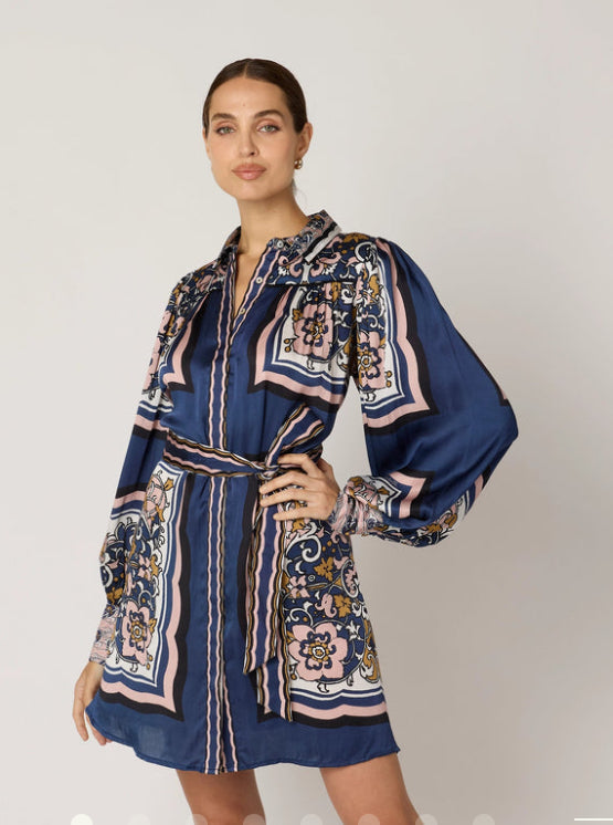 Charisma Mini Dress- Floral Anise