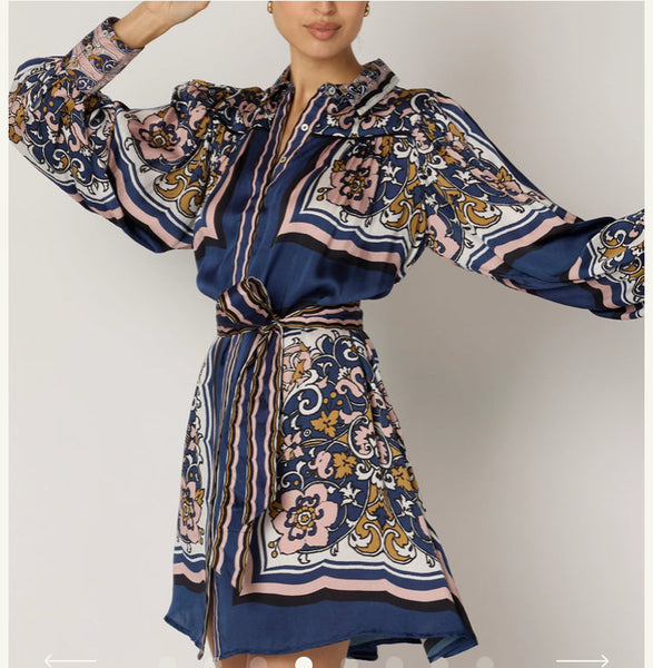 Charisma Mini Dress- Floral Anise