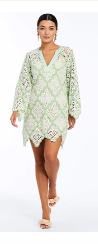 Green Seaglass Palermo Mini Dress - MESTIZA