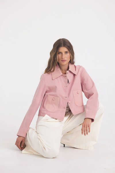 Julie Burnished Leather-Lotus