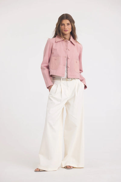 Julie Burnished Leather-Lotus
