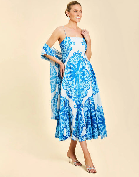 Reverie Tea-Length Sash Dress