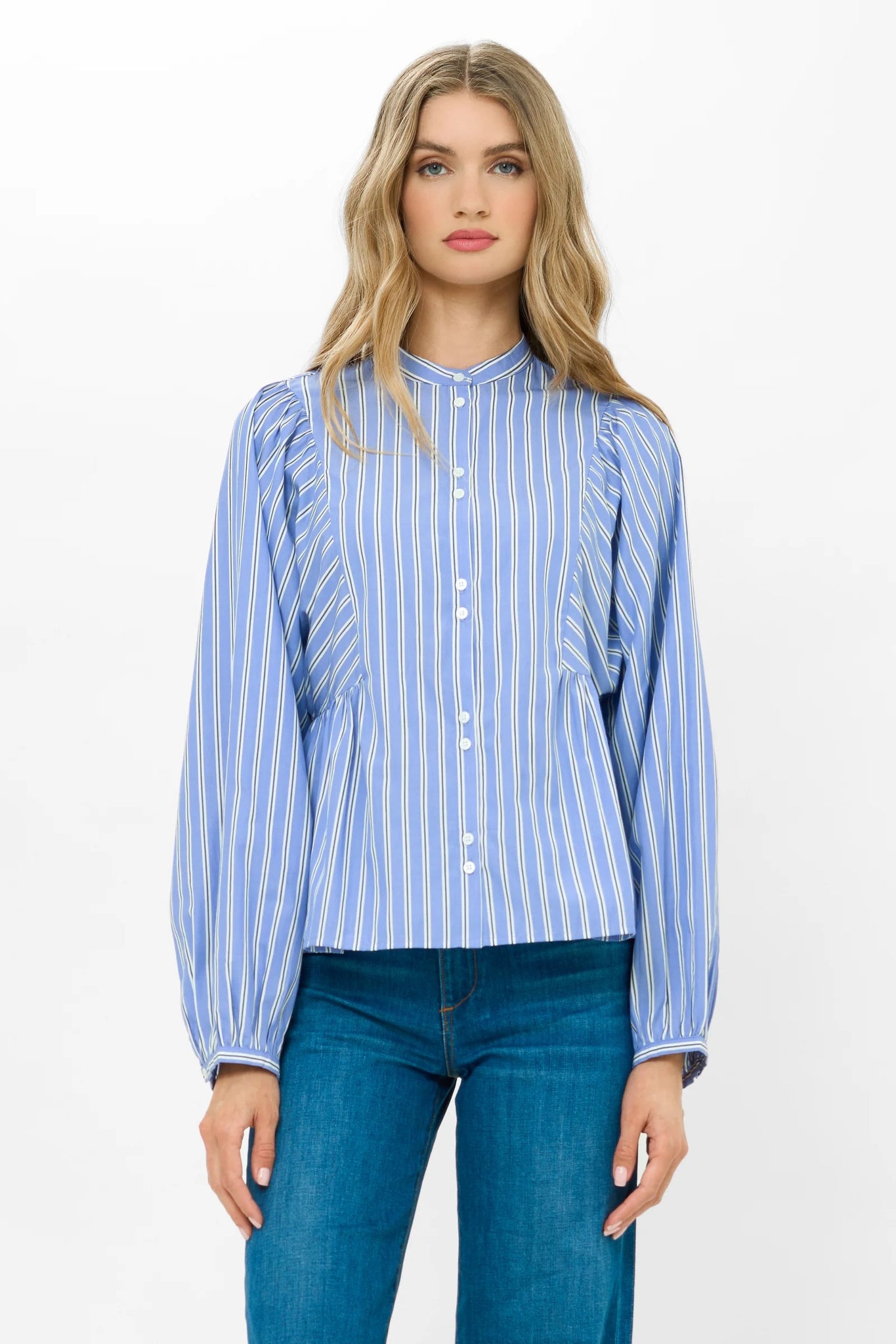 Avery Top- Merrill Blue