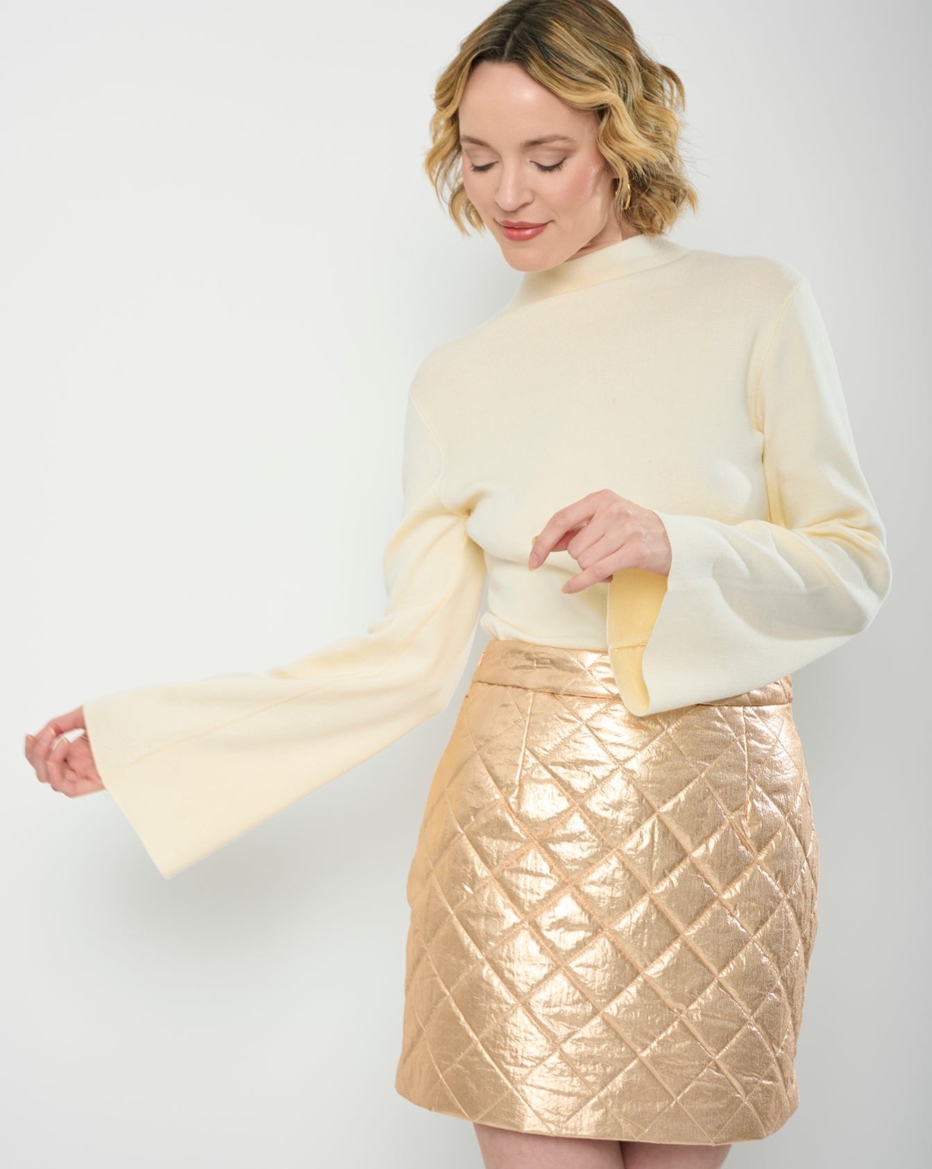Dixie Gold Metallic Skirt