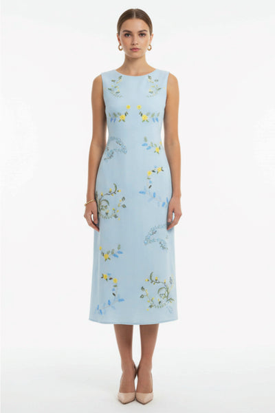 Simal Blue Linen Dress