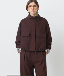 Short  Dona  Jacket - Brown