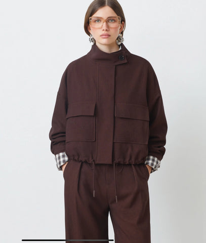 Short  Dona  Jacket - Brown