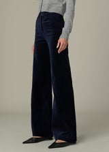 The Mia Wide-Leg Velveteen Pant