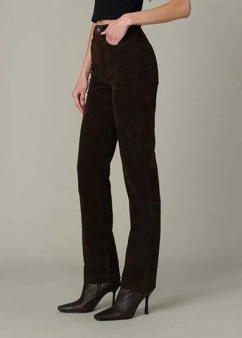 Margot Slim Chocolate Suede