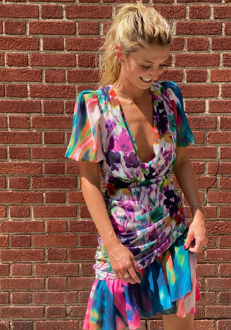 Violet Watercolor Dress