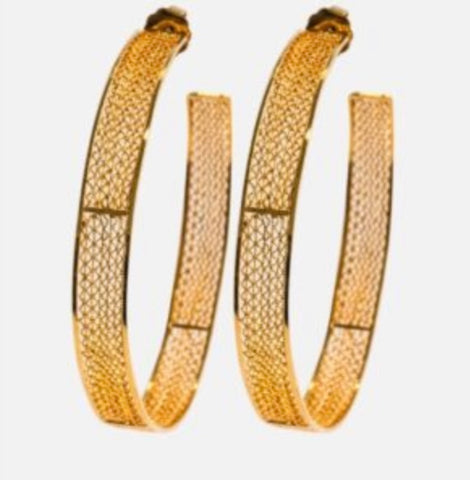 Filigree Hoop Earrings