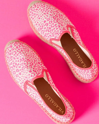 Fuchsia leopard espadrille