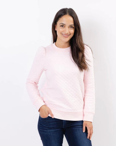Pink Quilted Sweater
