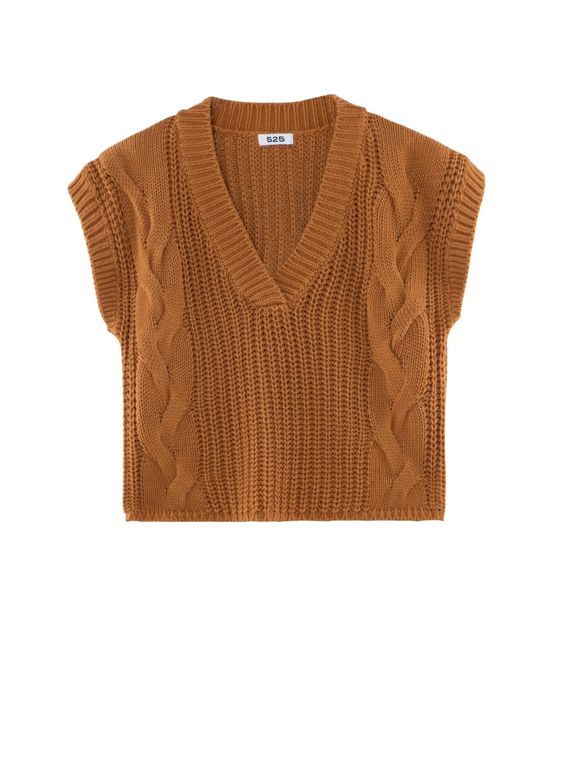 Caramel Cable Vest