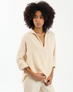 Cotton blouse great for breezy summer nights!