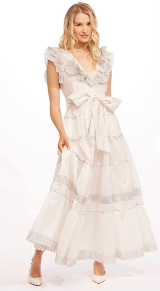 Silk organza maxi dress by Eva Franco.