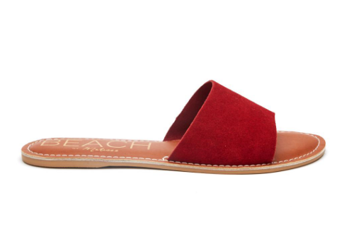 Cabana red suede sandal