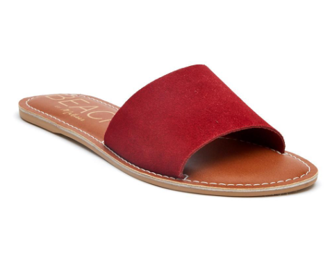 Cabana red suede sandal