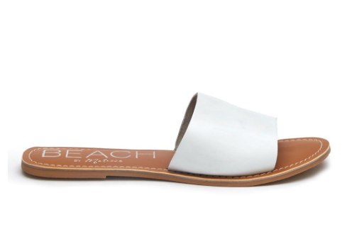 Cabana white leather sandal