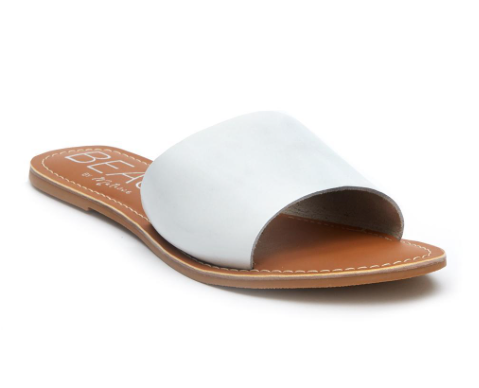 Cabana white leather sandal