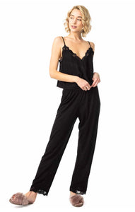 Black Lace Lounge Set
